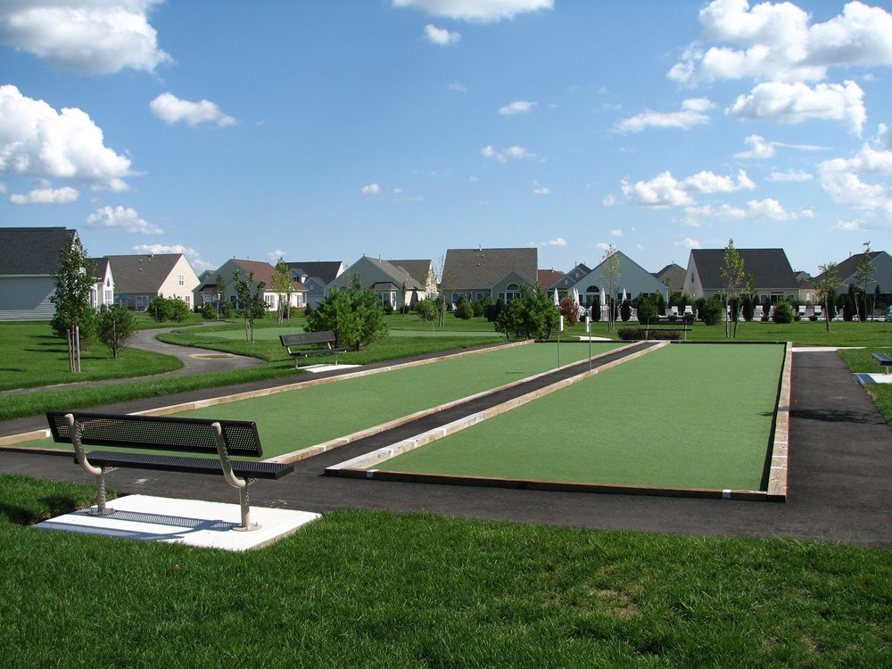 Austin artificial turf bocce ball court